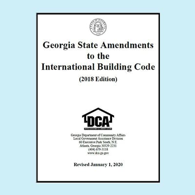 Book Image Georgia State Amendments to the International Building Code 2018 Edition